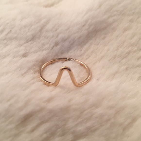 Jewelry - Gold Filled Chevron Skinny Stacking Ring Jewelry - Gold Filled Chevron Skinny Stacking Ring